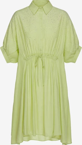 faina - Vestido camisero 'Glow' en verde: frente