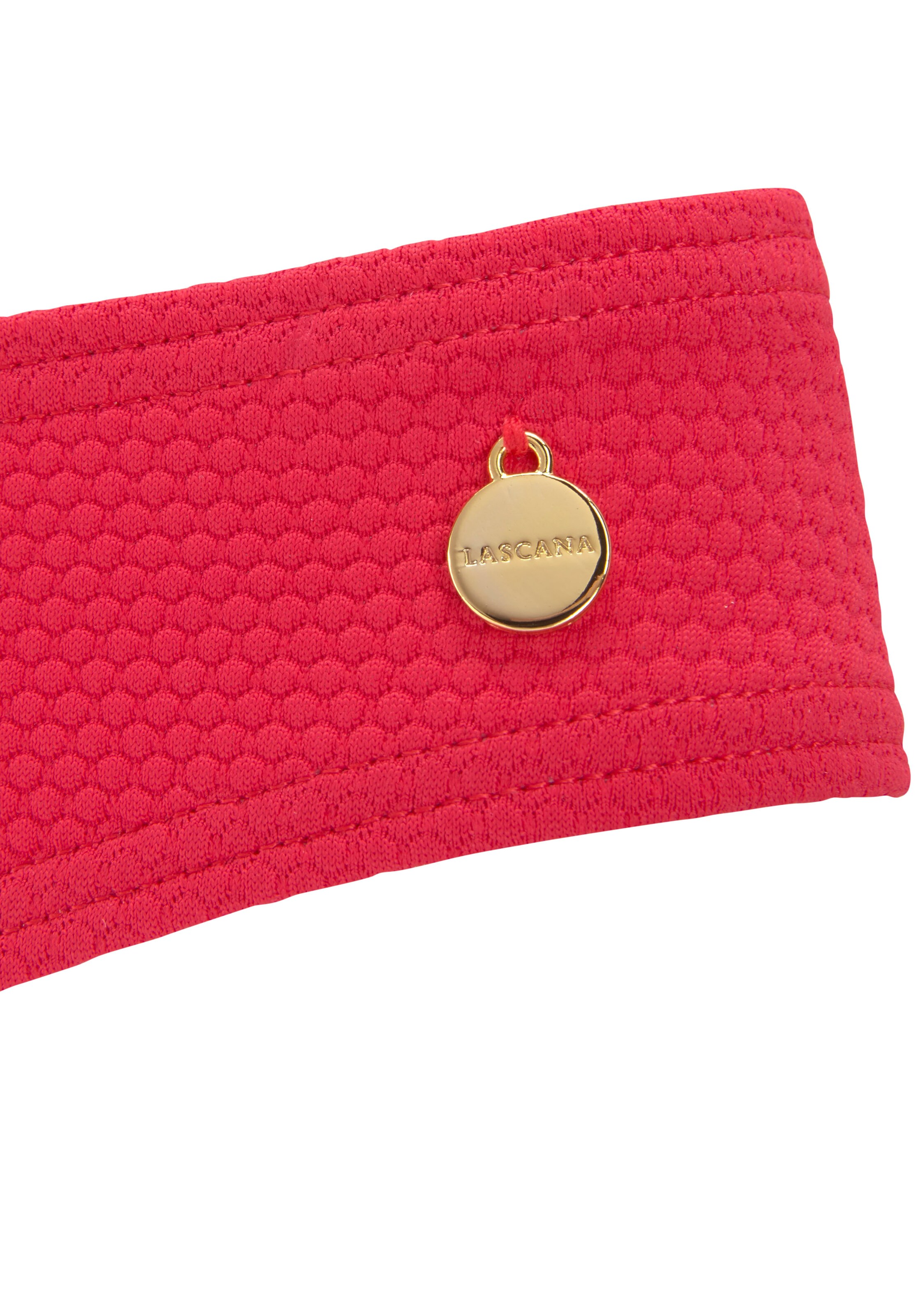 LASCANA Долнище на бански тип бикини в червено