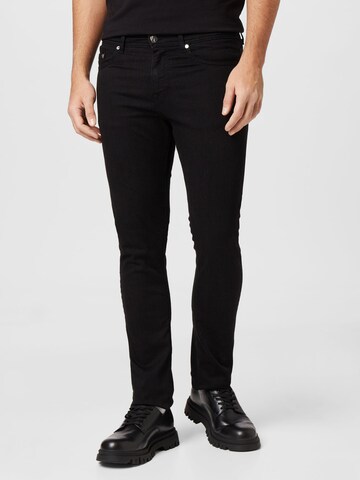 Karl Lagerfeld Regular Jeans in Zwart: voorkant