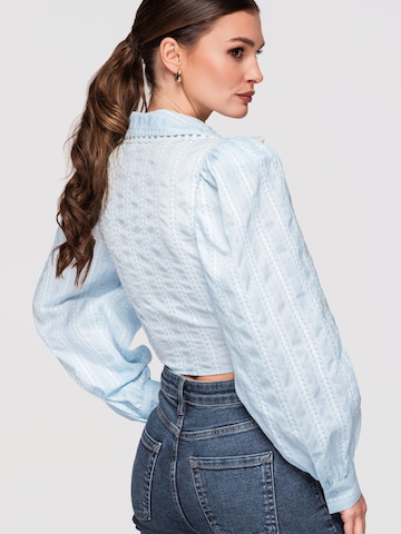 Ombre Bluse‌‌‌‌ in Blau