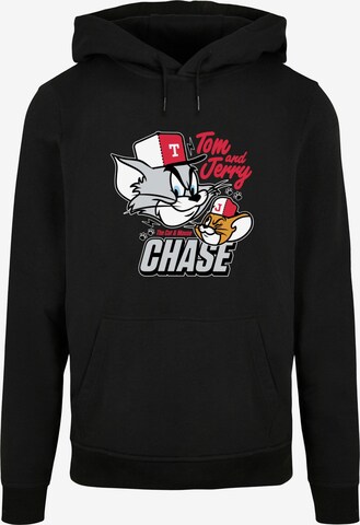 ABSOLUTE CULT Sweatshirt 'Tom And Jerry - Chase' in Black: front