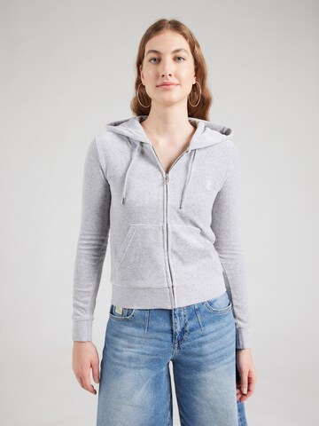 Juicy Couture Ζακέτα φούτερ 'ROBERTSON' σε γκρι: μπροστά