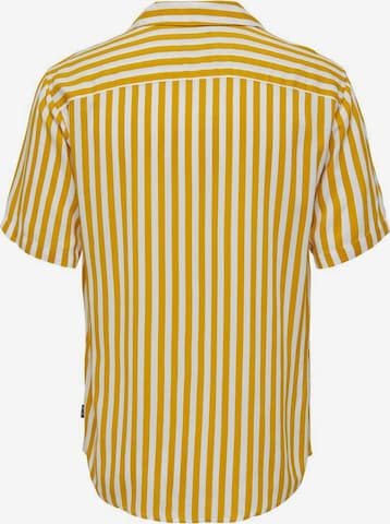 Fit confort Chemise 'Wayne' Only & Sons en jaune