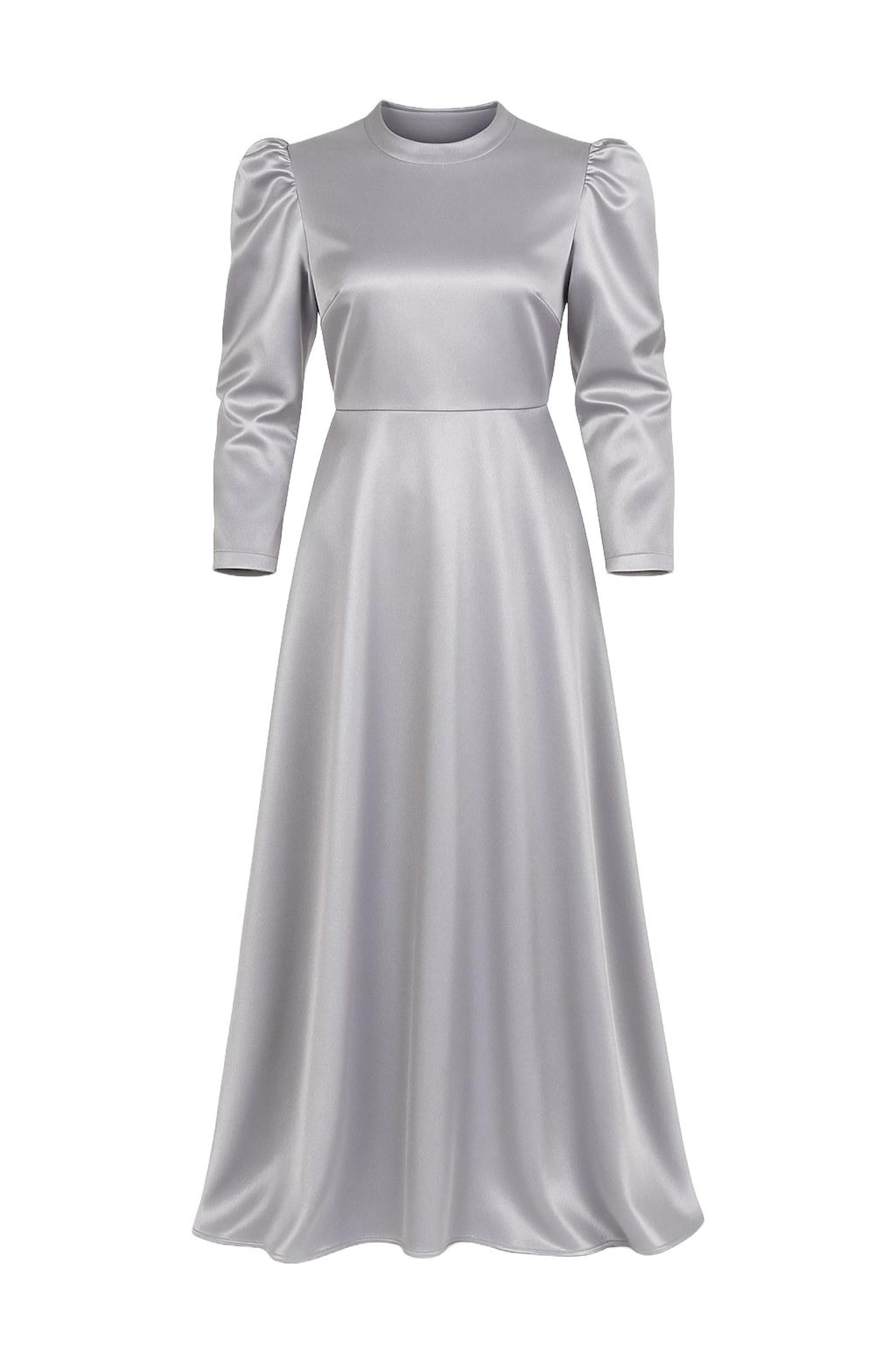 MODAMIHRAM Avondjurk in Grijs: voorkant