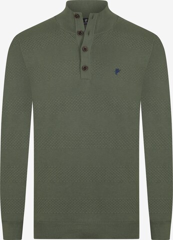 DENIM CULTURE - Jersey 'Chandler' en verde: frente