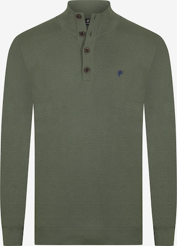 DENIM CULTURE - Jersey 'Chandler' en verde: frente