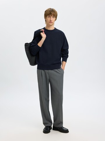 SELECTED Sweatshirt i blå