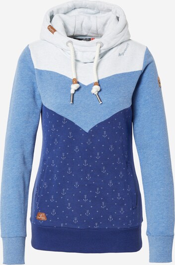 Ragwear Sweatshirt 'Trega' i blå / brun / offwhite, Produktvisning