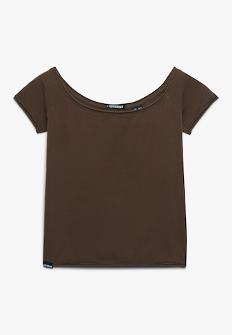 T-shirt Superdry & Co en marron