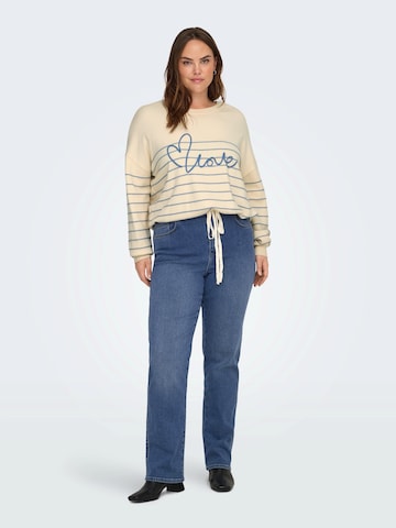 ONLY Carmakoma Tröja 'CARSIGNE' i beige