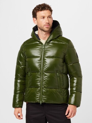 SAVE THE DUCK Winter Jacket 'Edgard' in Green: front