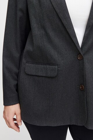 Fransa Curve Blazer 'Fplea' in Black