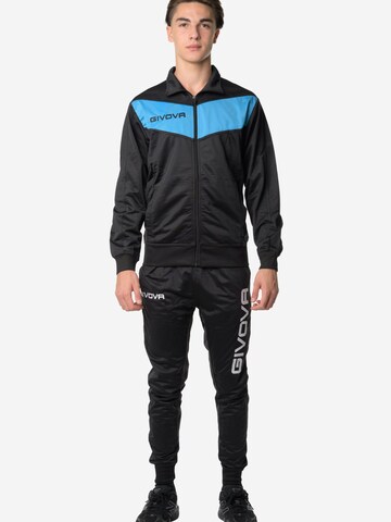 Completo sportivo 'Tuta sportiva Unisex Givova Visa in triacetato TR018 TUTA VISA TRIACETATO GIVOVA' di Givova in blu: frontale