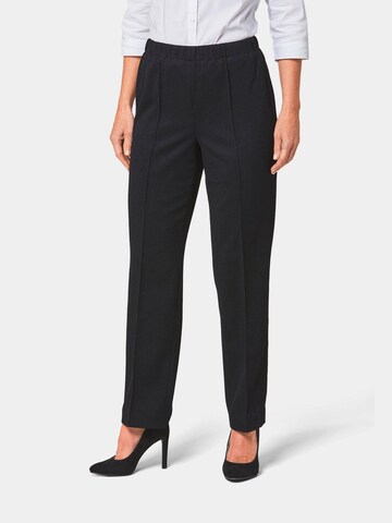 Goldner Regular Trousers in Black: front