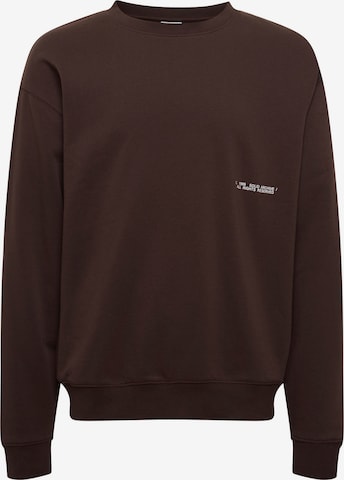 !Solid Sweater 'Galileo' in Brown: front