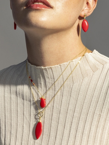 Luxenter Necklace 'Adak' in Red