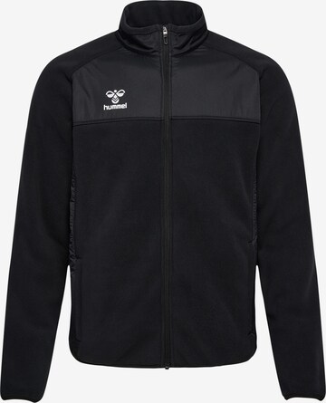 Hummel Fleece jas in Zwart: voorkant