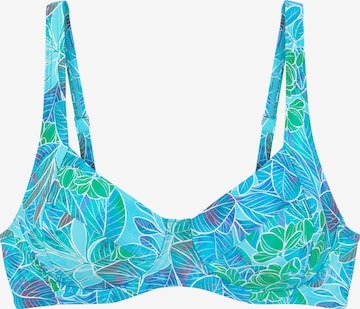 SUNSEEKER T-Shirt Bikinitop in Blau: Vorderseite