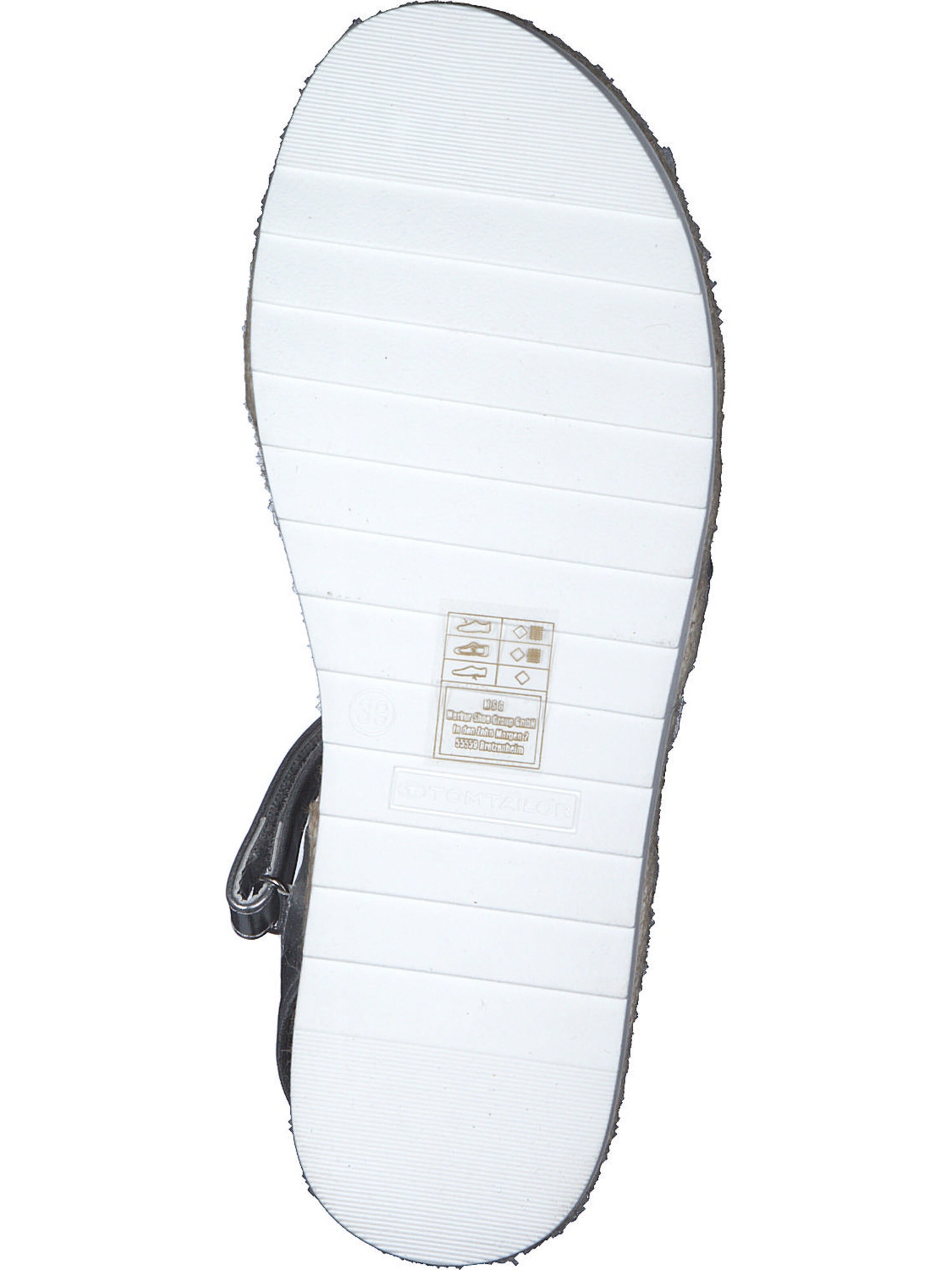 TOM TAILOR Sandale in Silber