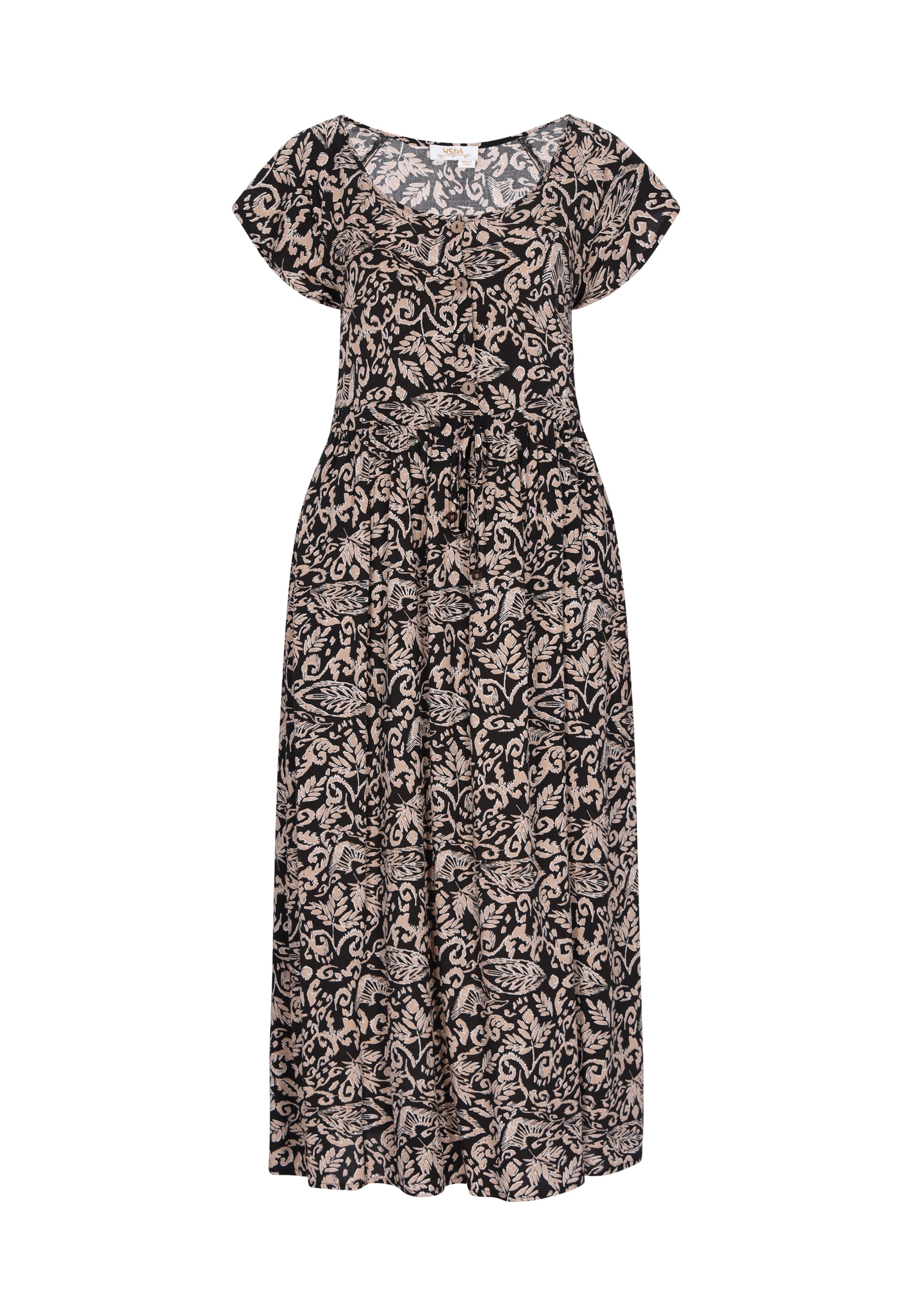 usha FESTIVAL Jurk in Zwart: voorkant