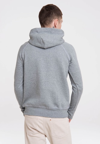 LOGOSHIRT Sweatshirt 'Superman' in Grey