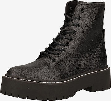 STEVE MADDEN Lace-Up Ankle Boots in Black