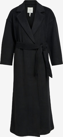 Palton de primăvară-toamnă de la OBJECT pe negru: față