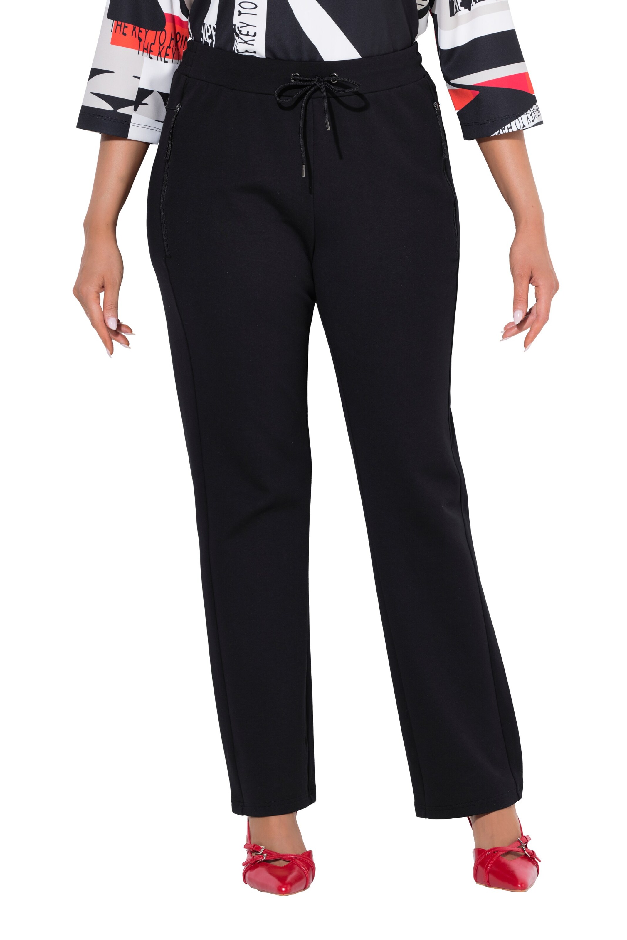 Regular Pantalon Ulla Popken en noir : devant