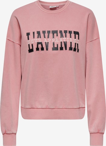ONLY Sweatshirt 'ONLPenelope' in Pink: front