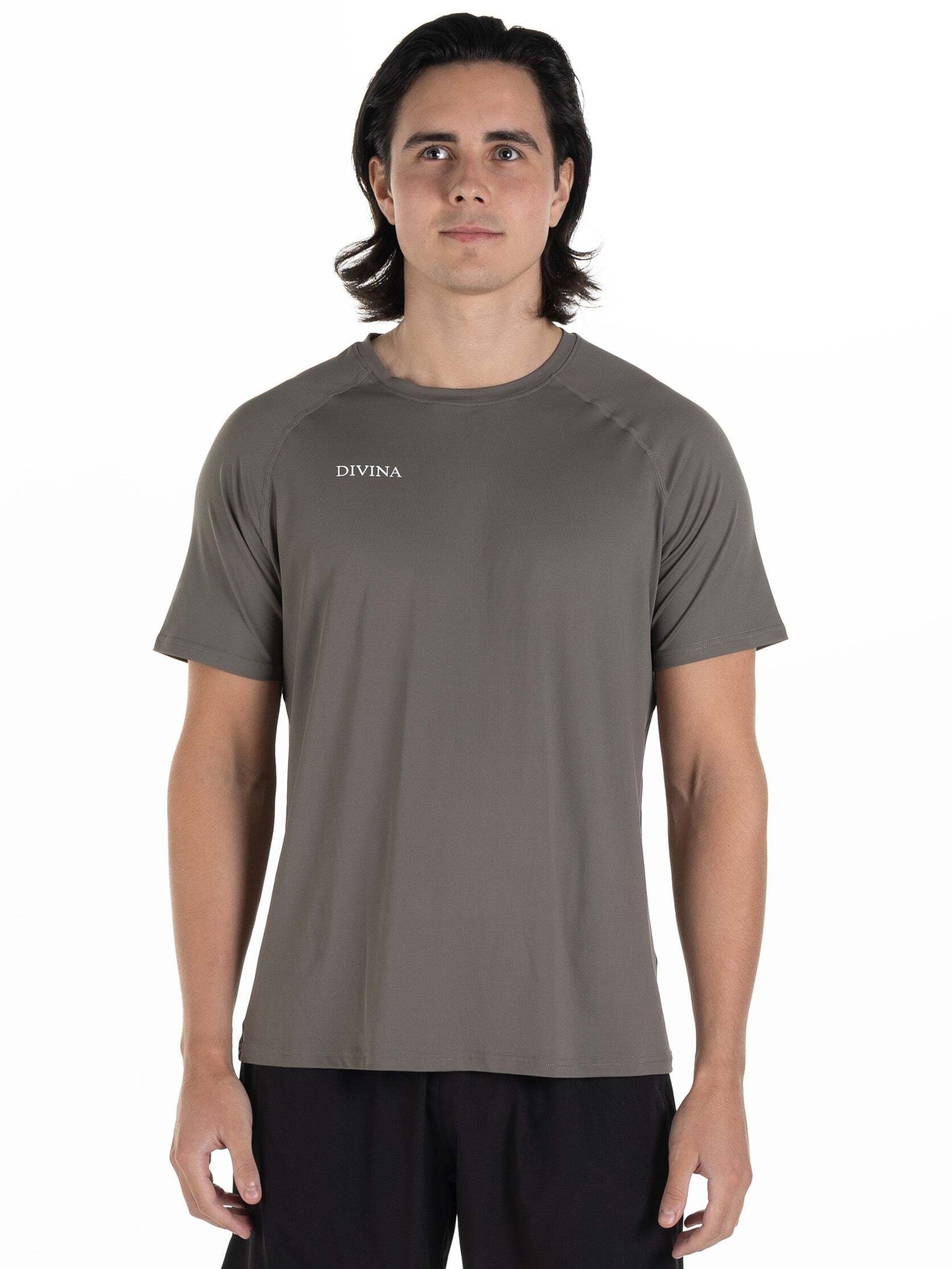 Maglia funzionale 'Raw' di Divina in marrone: frontale