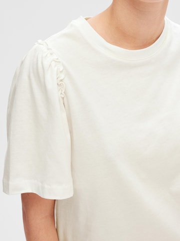 T-shirt SELECTED FEMME en blanc