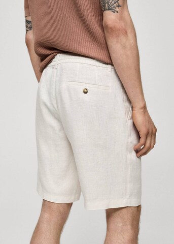 MANGO MAN Regular Pants 'Atrani' in White