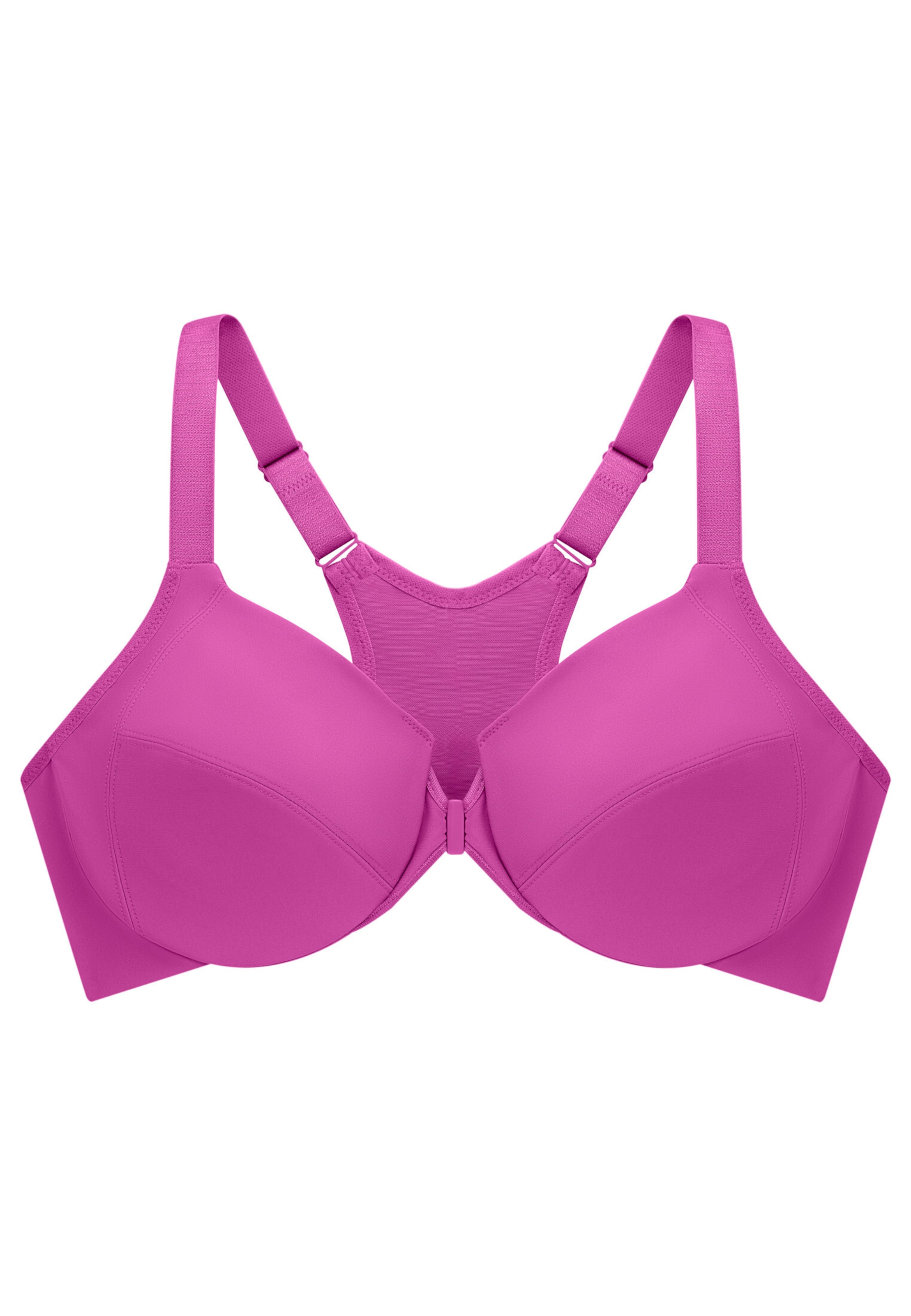 GLAMORISE Minimiser Bra in Purple: front