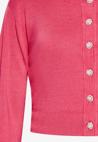 NAEMI Knit Cardigan in Pink