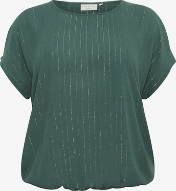 KAFFE CURVE - Blusa en verde: frente
