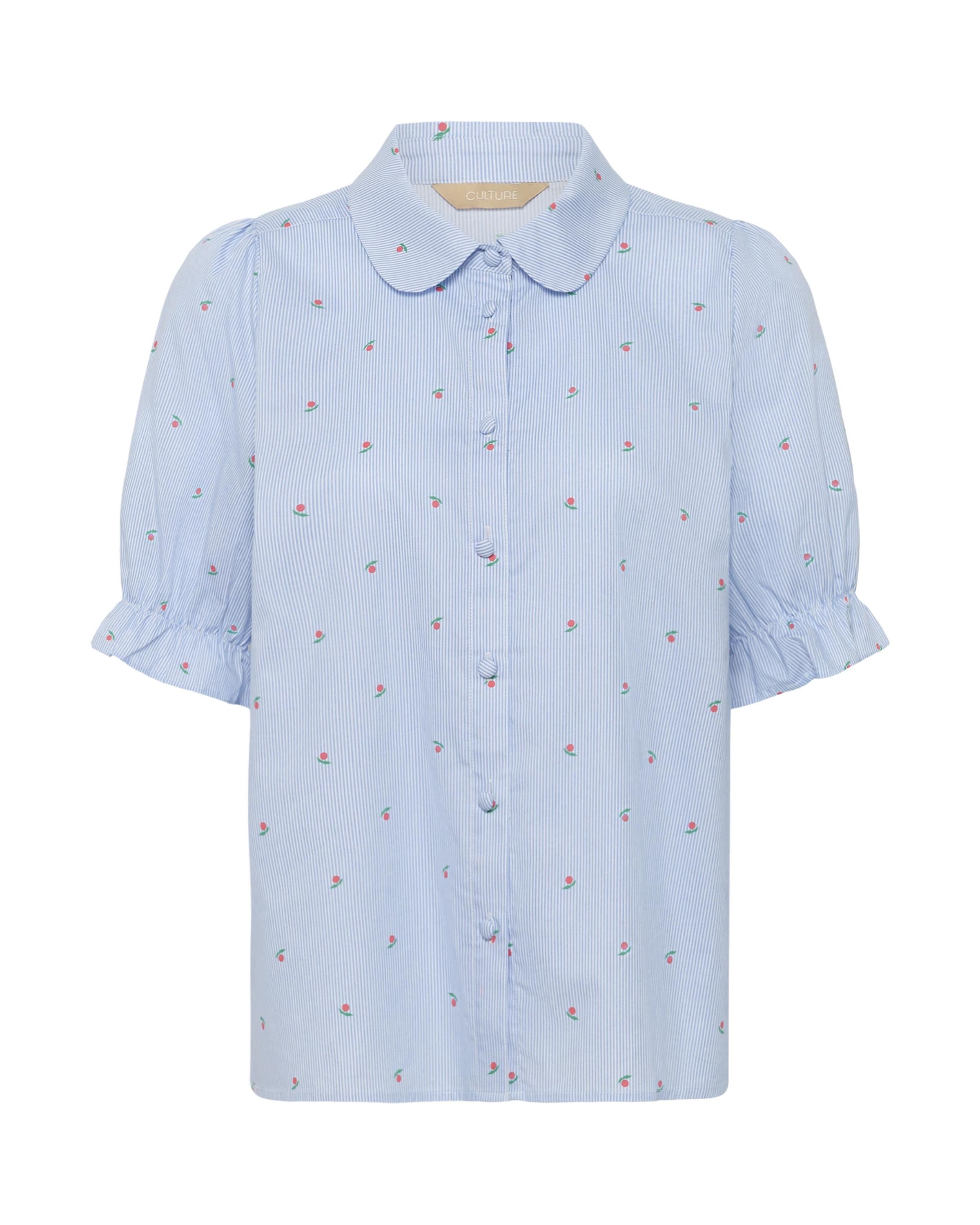 CULTURE Bluse 'CUAnnille' in Blau: Vorderseite