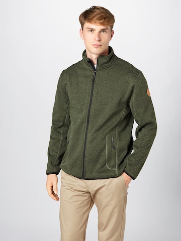 Whistler Fleece Jacket in Green: front