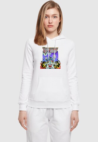 Merchcode Sweatshirt 'Thin Lizzy' in Wit: voorkant