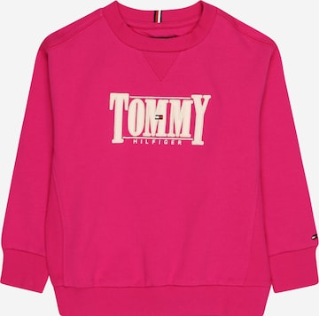 TOMMY HILFIGER Mikina – pink: přední strana