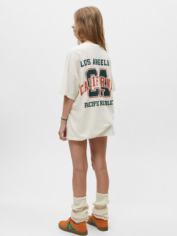 Pull&Bear Oversize t-shirt i beige