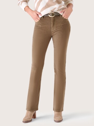Camomilla Tapered Broek in Bruin: voorkant