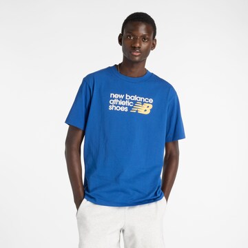 T-Shirt new balance en bleu : devant
