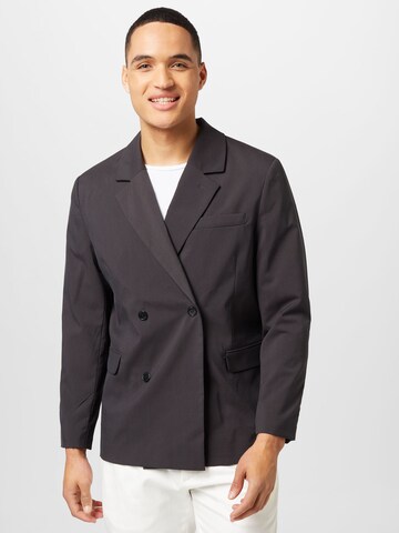 Coupe regular Veste de costume 'Leo' WEEKDAY en gris : devant