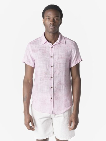 KOROSHI Slim fit Skjorta i rosa: framsida