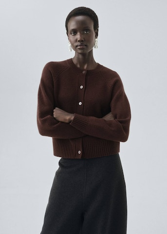 MANGO Strickjacke 'Scorpius' in Braun: Vorderseite
