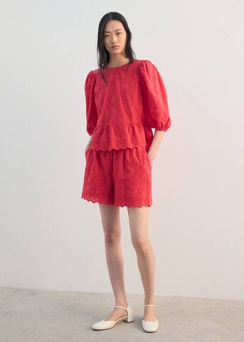 MANGO Bluse in Rot: Vorderseite