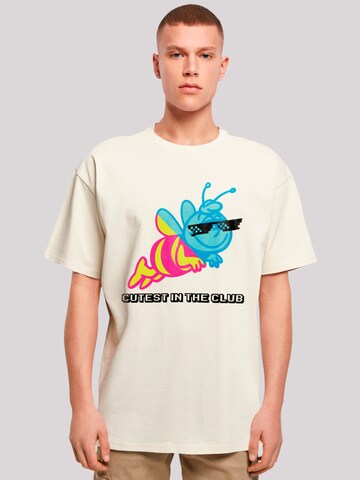 T-Shirt 'Heroes of Childhood' F4NT4STIC en beige : devant