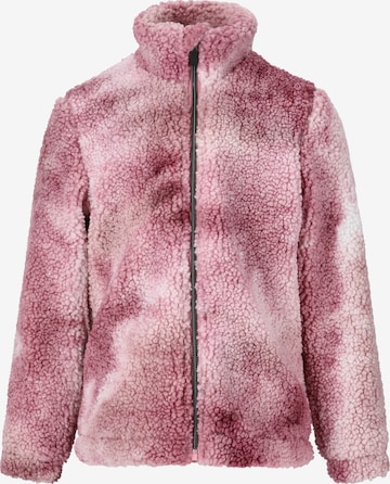 ZigZag Fleece Jacket 'Yanna' in Pink: front