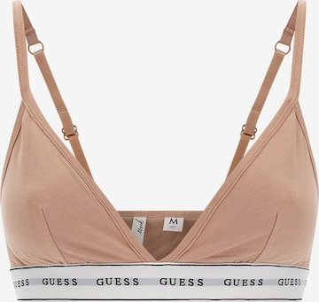 GUESS Triangle Bra in Beige: front