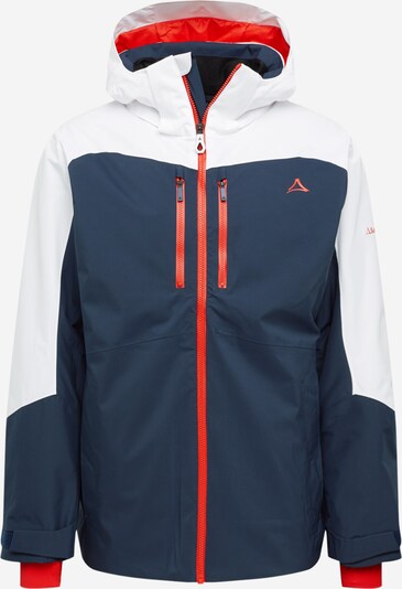 Schöffel Outdoorjas 'Lenzerhorn' in de kleur Navy / Rood / Wit, Productweergave